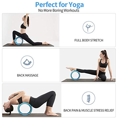 Yoga Wheel Set for Muscle Relaxation and Stretching