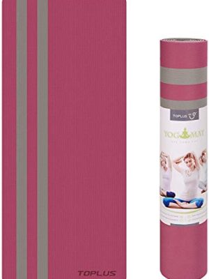 TOPLUS Yoga Mat Non Slip with Carrying Strap, Workout Mat