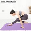 wwww Yoga Mat Eco Friendly TPE Non Slip with Carrying Strap