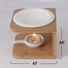 Singeek 100ML Ceramic Tea Light Holder