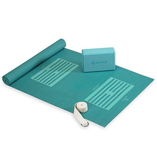 Gaiam Beginner's Yoga Kit , Blue