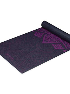 Gaiam Yoga Mat Premium Print Extra Thick Non Slip Exercise