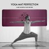 SACRED CORE Yoga Mat - Extra Grip Reversible, Non-Slip, Eco-Friendly, with Central Alignment Lines for Perfect Poses - Lightweight & Comfortable (Purple Plum)