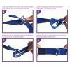 🧘‍♀️ Achieve Deeper Stretches & Better Flexibility – Premium 8ft Purple Yoga Strap!