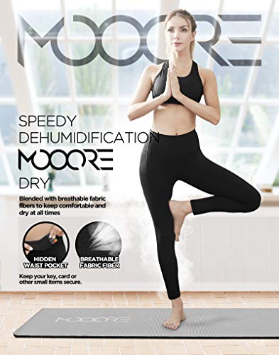 41T-PNptGLL MOOORE Yoga Pants for Women | High Waisted Compression