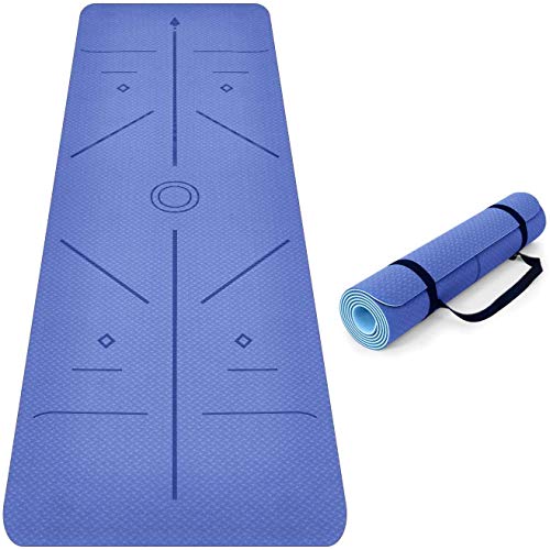 Non-Slip Yoga Mat with Alignment Lines: Align Your Practice, Elevate Your Journey 1 Non-Slip Yoga Mat with Alignment Lines: Align Your Practice, Elevate Your Journey