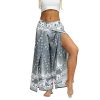 Lu's Chic Women's Boho Pants Yoga Harem Wide Leg