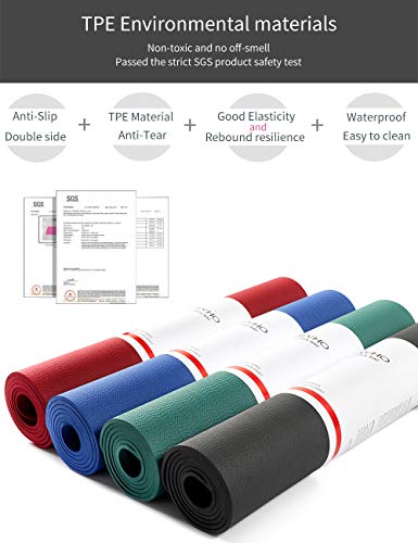 41ThaIg6ZjL YAWHO Yoga Mat Fitness Mat Specifications 72'' x 26'' Thickness