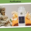 White Candle - Lotus/Charm - Meditation, Spiritual