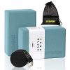 GYSPOR Yoga Blocks 2 Pack Set 9"x6"x3" with Yoga Strap