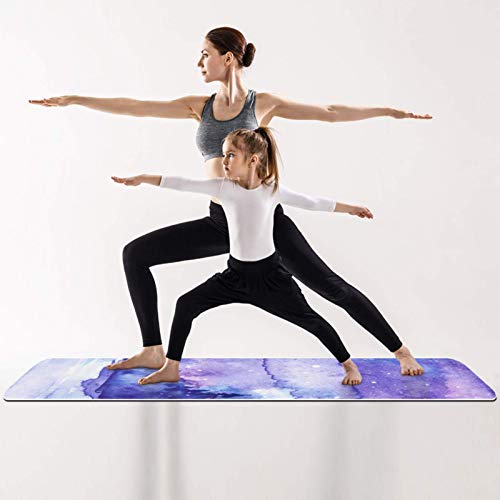 Yoga Mat, Forest Trees The Night Sky Landscape