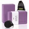 GYSPOR Yoga Blocks 2 Pack Set 9"x6"x3" with Yoga Strap