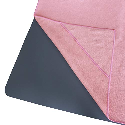 🧘‍♀️ Luxury Yoga Towel with Corner Pockets – Perfect for Hot Yoga, Pilates, and Fitness! 🌟