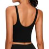 Lemedy Women's Yoga Sports Bra with Detachable Pads and Cotton-like Comfort