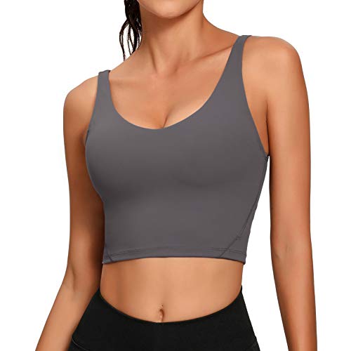 Yoga Women Sports Bra Longline Crop Tank Top
