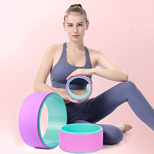 41V0I+nZq6L ADKINC Yoga Wheel Set 3 Pack, ABS Yoga Wheel for Stretching