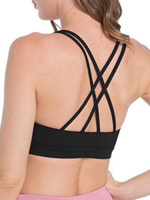 OXZNO Strappy Padded Sports Bras for Women