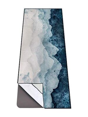 QIYI Yoga Mat Towel with Corner Pockets