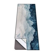 Large Yoga Mat Towel with Corner Pockets