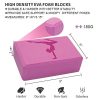 Yoga Blocks 2 Pack, Yoga Blocks with Strap