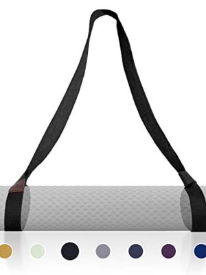 Yoga Mat Strap Premium Adjustable Cotton Yoga Mat Carrier