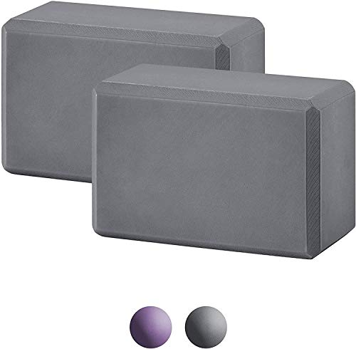 NORYER Yoga Block 2 Pcs High Density EVA Foam 1 NORYER Yoga Block 2 Pcs High Density EVA Foam