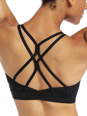 RUNNING GIRL Strappy Sports Bra for Women Sexy