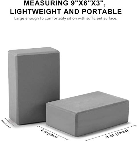 41XiupaM8pL NORYER Yoga Block 2 Pcs High Density EVA Foam