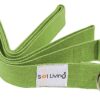 Organic Cotton Yoga Strap – Adjustable Stretch Band for Flexibility, Pilates, and Fitness