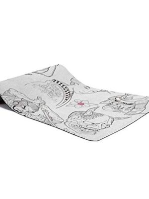 Arts Language Yoga Mat for Women/Men Non Slip