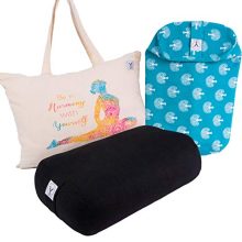 Gayo 100% Cotton Rectangle Yoga Bolster Pillow Set