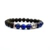 SIVITE Chakra Gemstone Lava Rock Beads Bracelet
