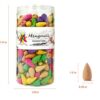 300 pcs Backflow Incense Cones, 5 Mixed Natural Scents