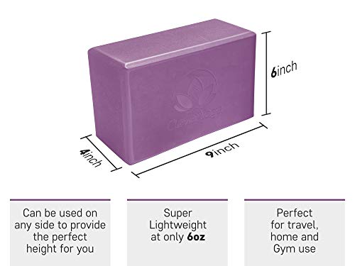 Yoga Blocks 2 Pack – 2 High Density Light Weight Exercise