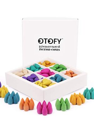 OTOFY Backflow Incense Cones 180 Pcs of 100% Natural