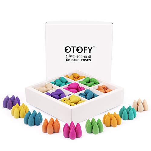 OTOFY Backflow Incense Cones 180 Pcs of 100% Natural