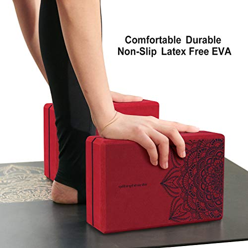 Haining Yoga Blocks (Set of 2) High Density EVA Foam