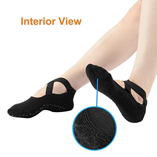 41ZKZYzaMlL Pauboland Women's 6-Pack Black Padded Cushion Non-Slip