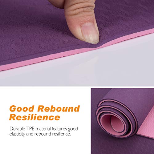 41ZU3uPvUfL TOPLUS Yoga Mat, 1/4 inch Pro Yoga Mat TPE Eco