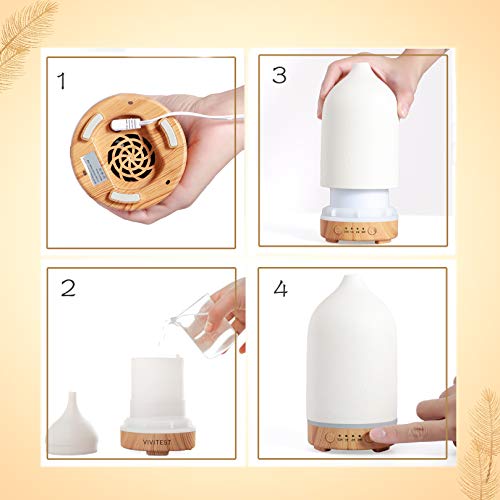 41ZfoxDLUfL Ultrasonic Aromatherapy Ceramic Diffuser