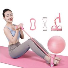 Yoga Exercise Set Professional Elastic Sit Up Pull Rope Shape Body