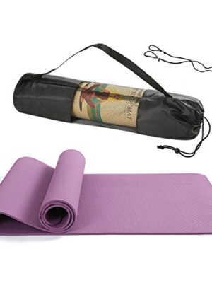 BHANU Yoga Mat 1/4in Thick Yoga Mat Soft and Comfortable