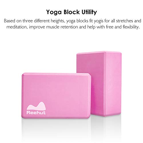Yoga Blocks 2 Pack,  High Density EVA Foam