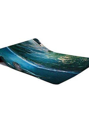 Non-Slip Hot Yoga Mat - Forest Sea Limpid Wave