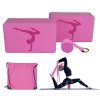 Yoga Blocks 2 Pack, Yoga Blocks with Strap