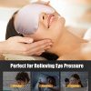 Moist Heated Eye Mask Silk Eye Shade with Lavender Flaxseed