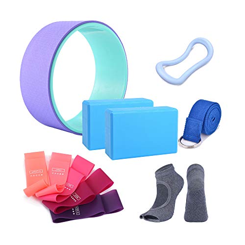 keefee 11 pcs Yoga Starter Sets,Yoga Accessories Kit for Beginners