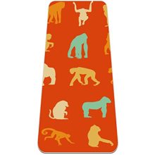 Yoga Mat - Rainforest Monkey - Extra Thick Non Slip Exercise
