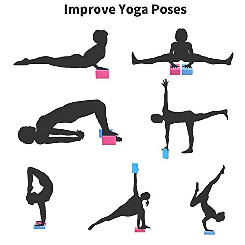 41cHFfjjKkL Yoga Blocks 2Pack Set for Women 9" 6" 3" High Density