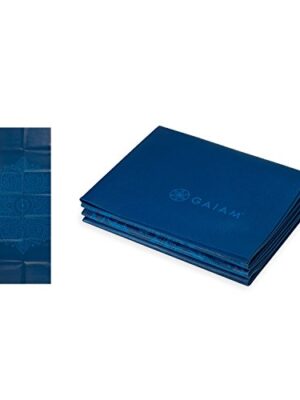 Gaiam Yoga Mat Folding Travel Fitness , Exercise Mat